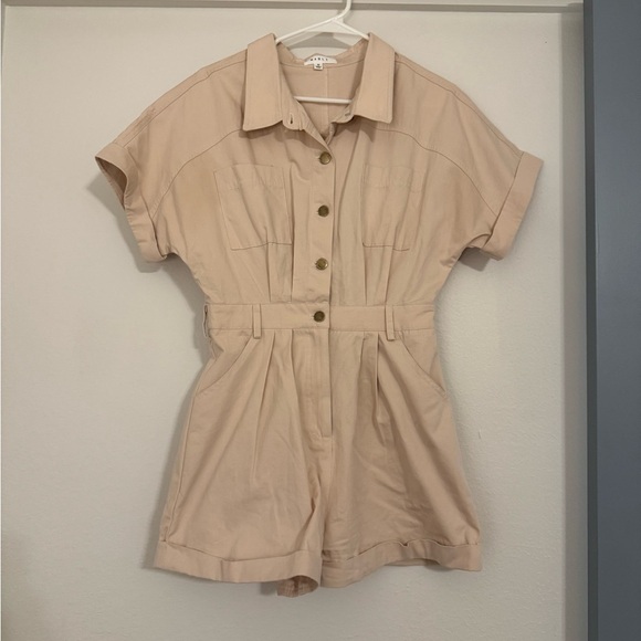 Mable Tan Romper - Picture 1 of 9